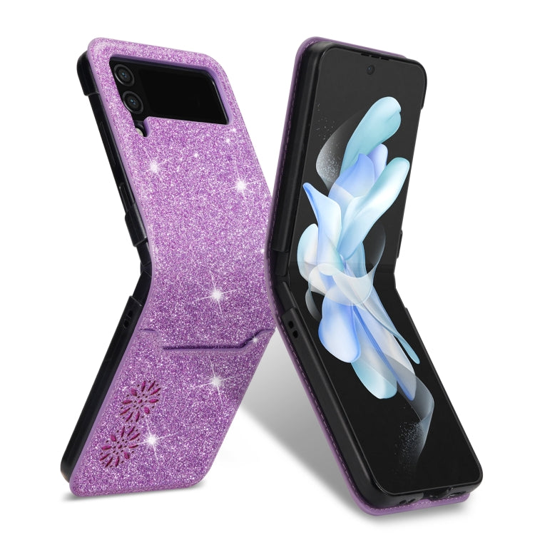 For Samsung Galaxy Z Flip4 Star Laser Engraving Folding Phone Case