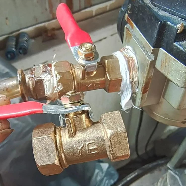 LAIZE Pneumatic Hose Connector Copper Ball Valve, Specification:Inside and Outside 3 3/8 inch