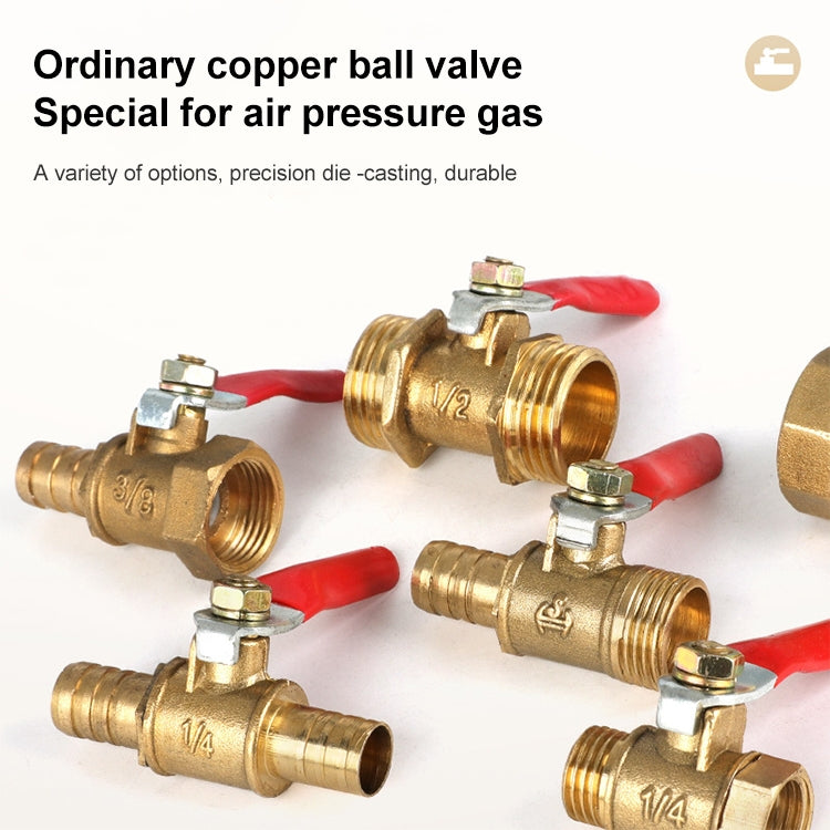 LAIZE Pneumatic Hose Connector Copper Ball Valve, Specification:Double Inside 2 1/4 inch