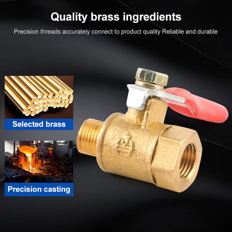 LAIZE Pneumatic Hose Connector Copper Ball Valve, Specification:Double Inside 2 1/4 inch