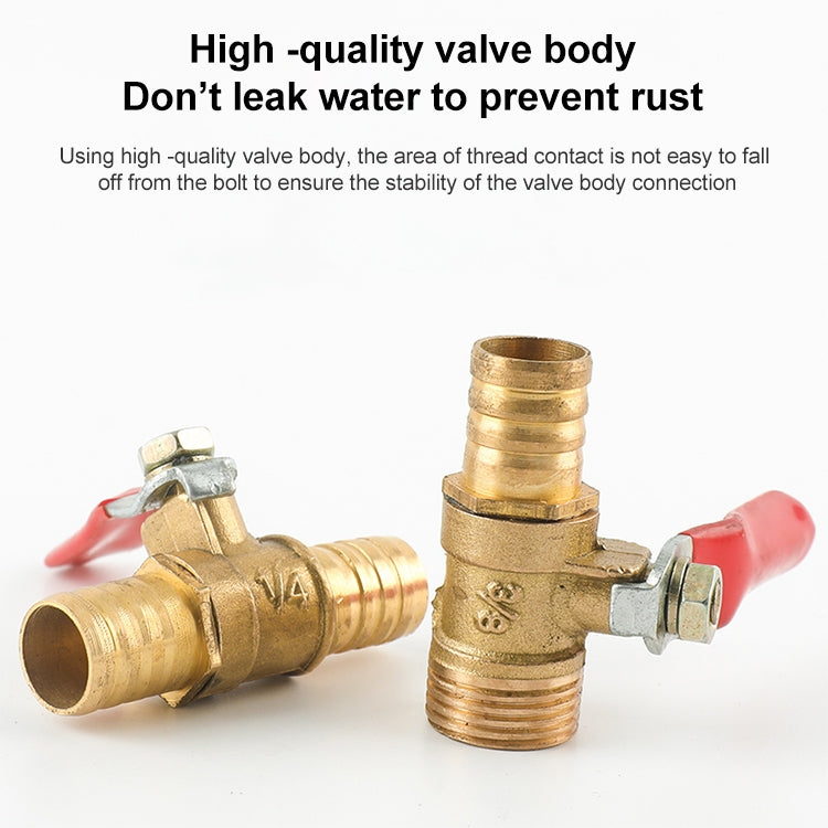 LAIZE Pneumatic Hose Connector Copper Ball Valve, Specification:Double Outside 4 1/2 inch