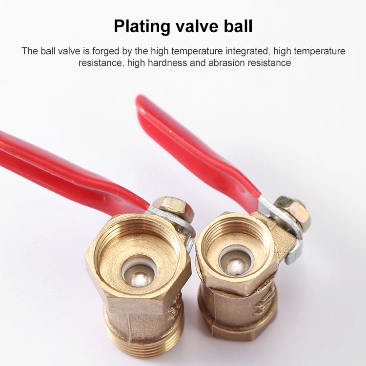 LAIZE Pneumatic Hose Connector Copper Ball Valve, Specification:Outside 2-Barb 8mm