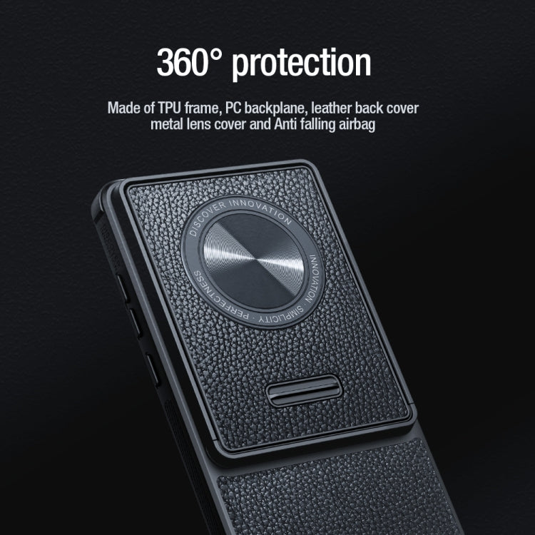 For Huawei Mate 50 Pro NILLKIN Leather Texture Collector Edition Phone Case(Black)