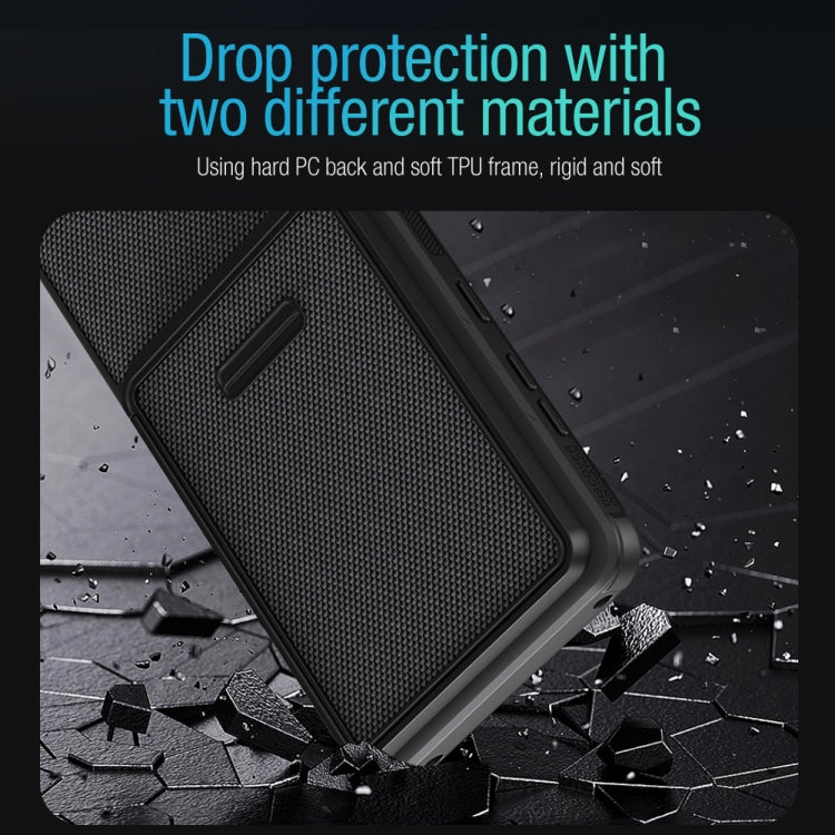 For Huawei Mate 50 Pro NILLKIN 3D Textured Camshield PC + TPU Phone Case