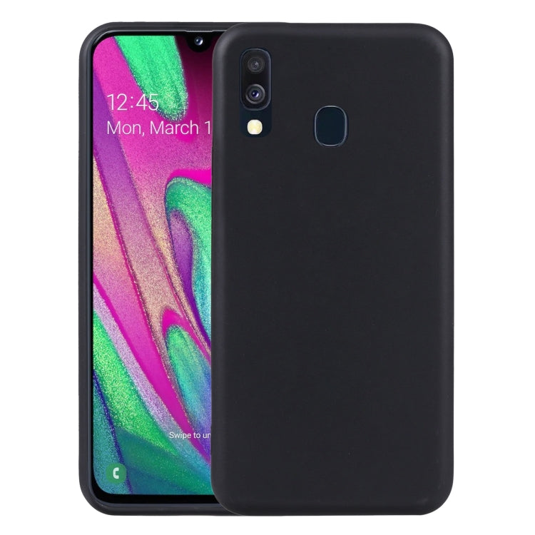 For Samsung Galaxy A40 TPU Phone Case(Black)