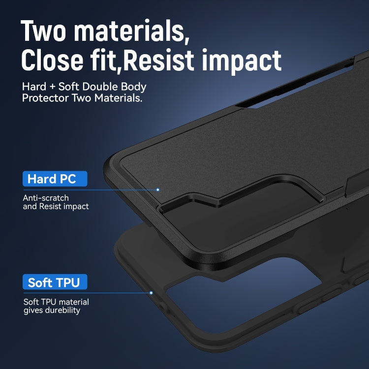 For Samsung Galaxy S23+ 5G Pioneer Armor PC + TPU Phone Case