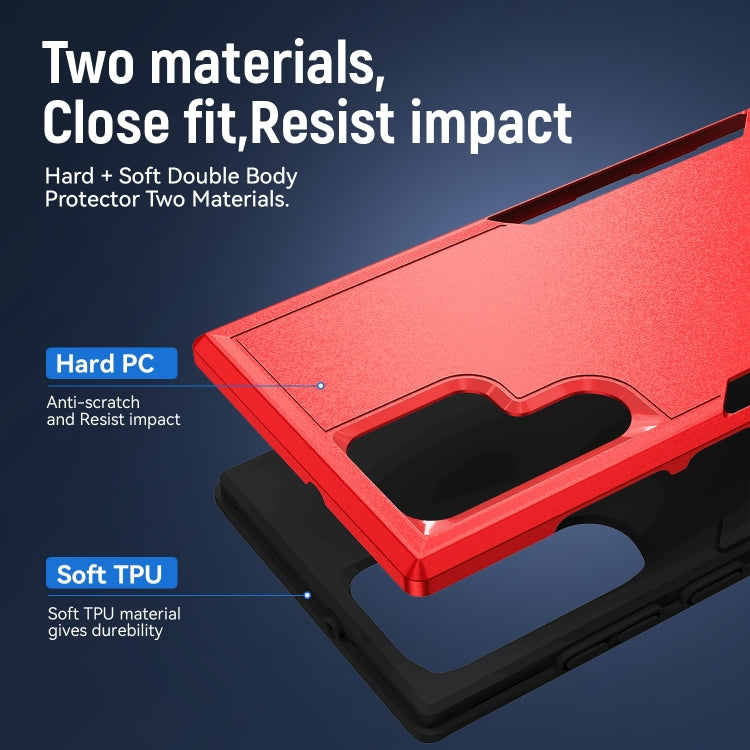 For Samsung Galaxy S23 Ultra 5G Pioneer Armor PC + TPU Phone Case