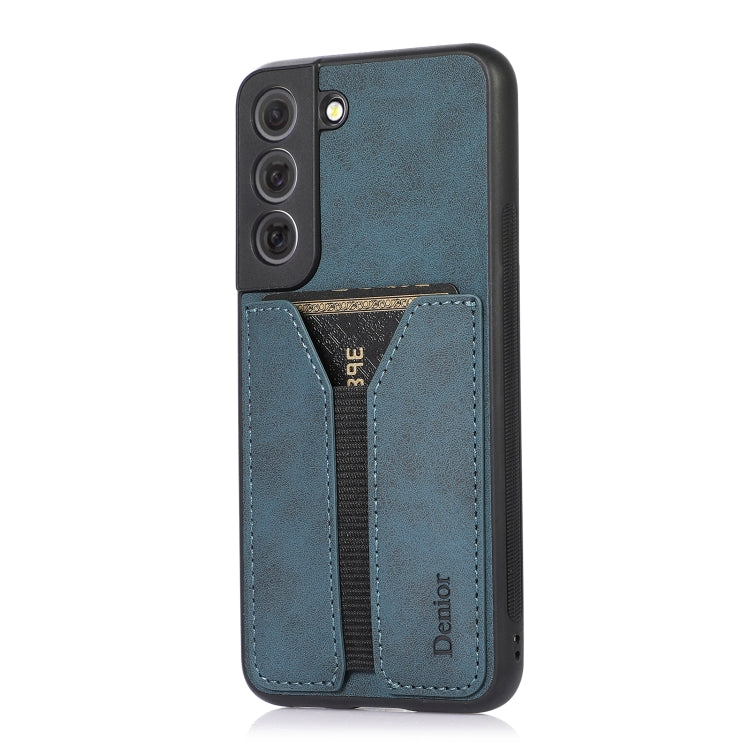For Samsung Galaxy S22 5G Denior DV Elastic Card PU Back Cover Phone Case