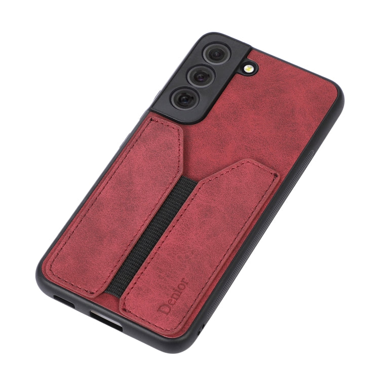 For Samsung Galaxy S22 5G Denior DV Elastic Card PU Back Cover Phone Case