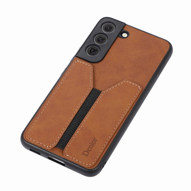 For Samsung Galaxy S22 5G Denior DV Elastic Card PU Back Cover Phone Case