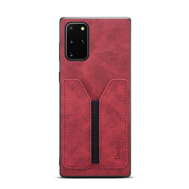For Samsung Galaxy Note20 Denior DV Elastic Card PU Back Cover Phone Case