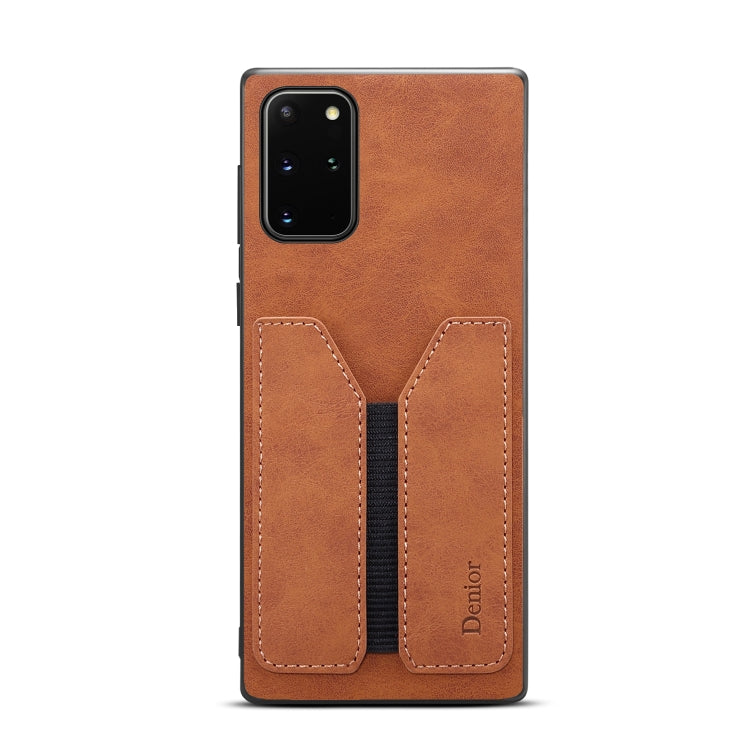 For Samsung Galaxy Note20 Denior DV Elastic Card PU Back Cover Phone Case