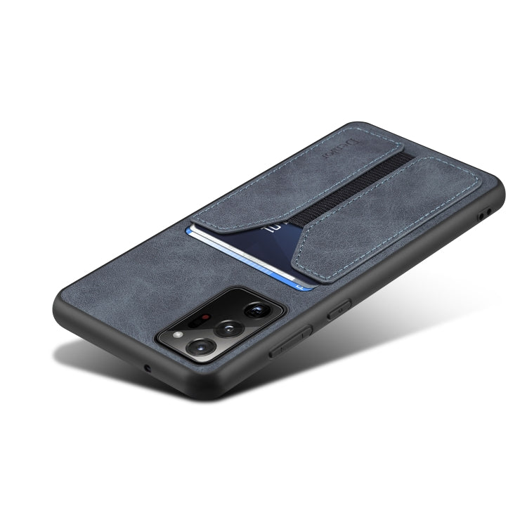 For Samsung Galaxy Note20 Ultra Denior DV Elastic Card PU Back Cover Phone Case