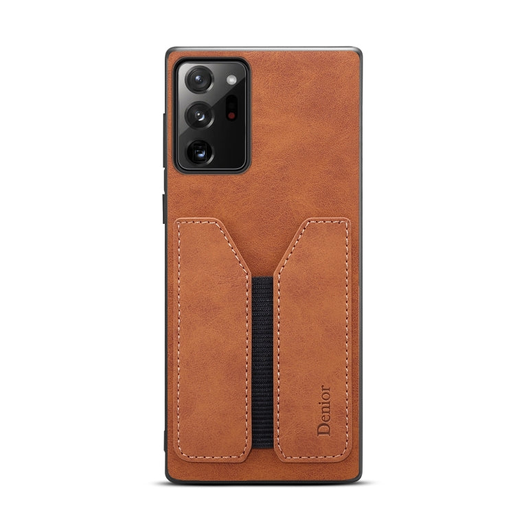 For Samsung Galaxy Note20 Ultra Denior DV Elastic Card PU Back Cover Phone Case