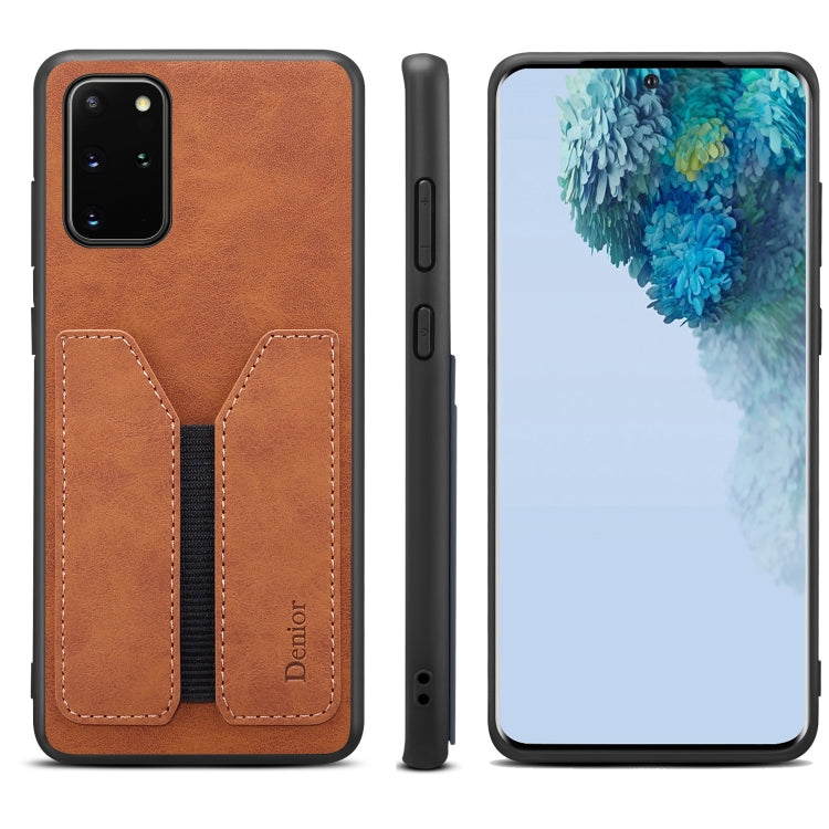 For Samsung Galaxy S20 Denior DV Elastic Card PU Back Cover Phone Case