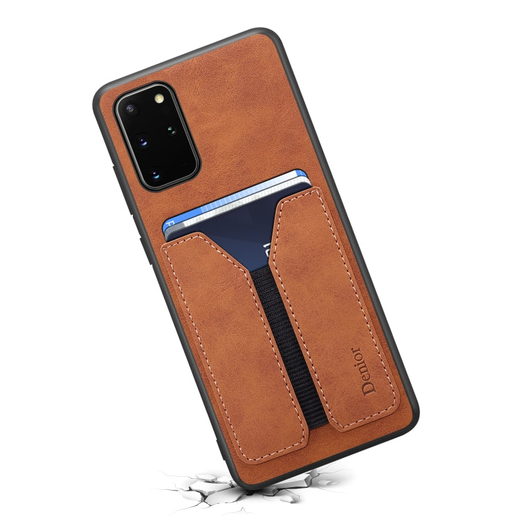 For Samsung Galaxy S20 Denior DV Elastic Card PU Back Cover Phone Case