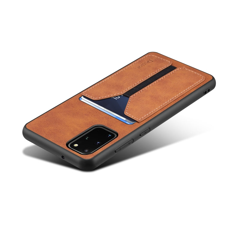For Samsung Galaxy S20 Denior DV Elastic Card PU Back Cover Phone Case