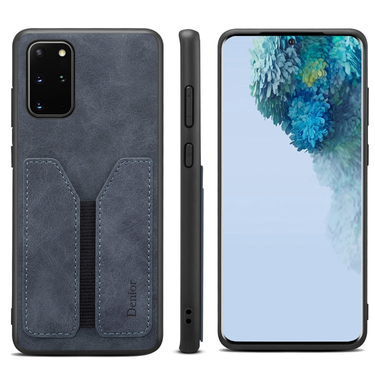 For Samsung Galaxy S20+ Denior DV Elastic Card PU Back Cover Phone Case