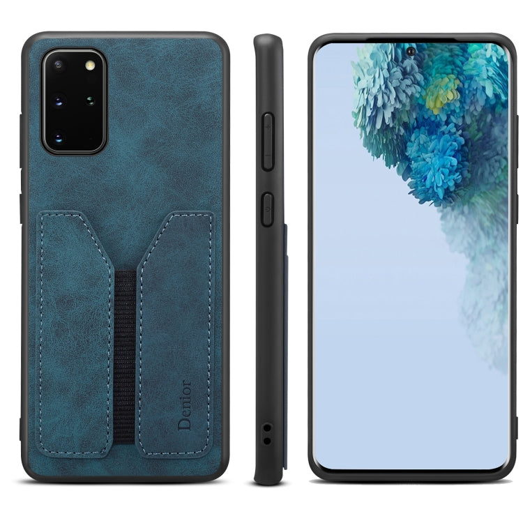 For Samsung Galaxy S20+ Denior DV Elastic Card PU Back Cover Phone Case