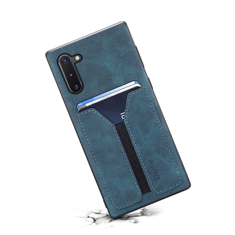 For Samsung Galaxy Note10 Denior DV Elastic Card PU Back Cover Phone Case
