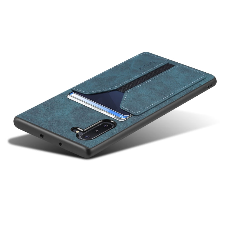 For Samsung Galaxy Note10 Denior DV Elastic Card PU Back Cover Phone Case
