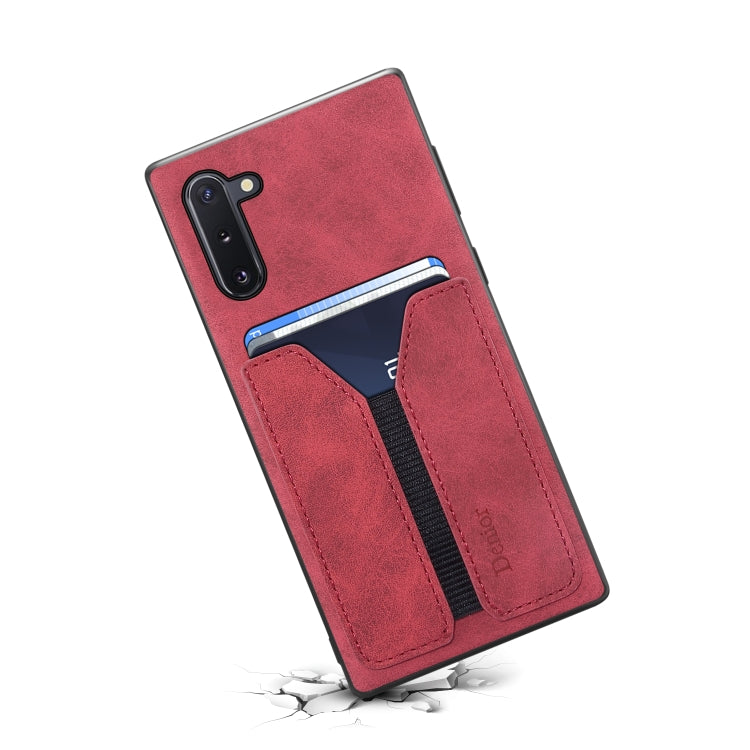 For Samsung Galaxy Note10 Denior DV Elastic Card PU Back Cover Phone Case