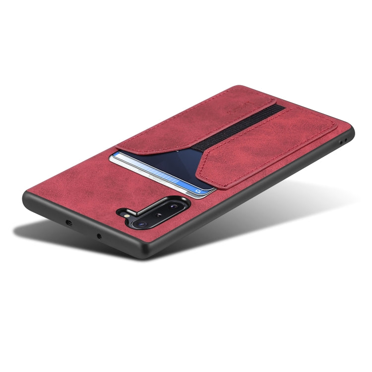 For Samsung Galaxy Note10 Denior DV Elastic Card PU Back Cover Phone Case
