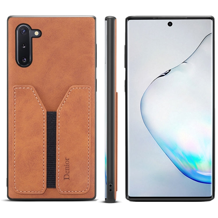 For Samsung Galaxy Note10 Denior DV Elastic Card PU Back Cover Phone Case
