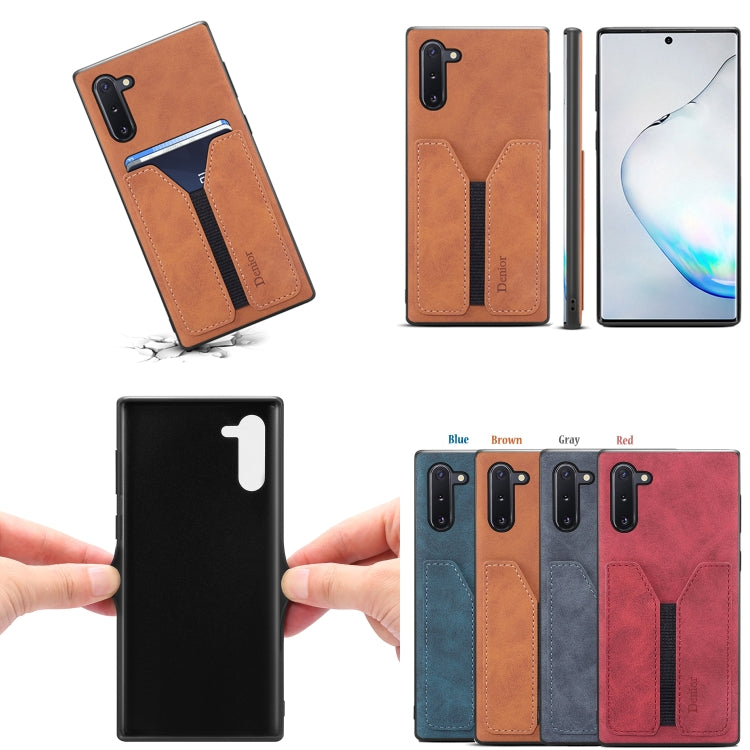 For Samsung Galaxy Note10 Denior DV Elastic Card PU Back Cover Phone Case