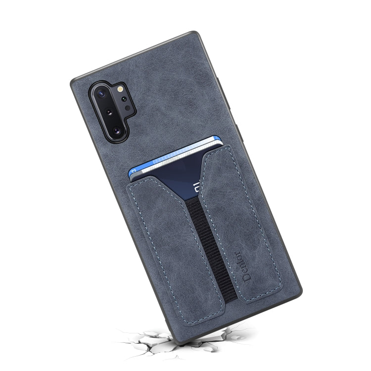 For Samsung Galaxy Note10+ Denior DV Elastic Card PU Back Cover Phone Case