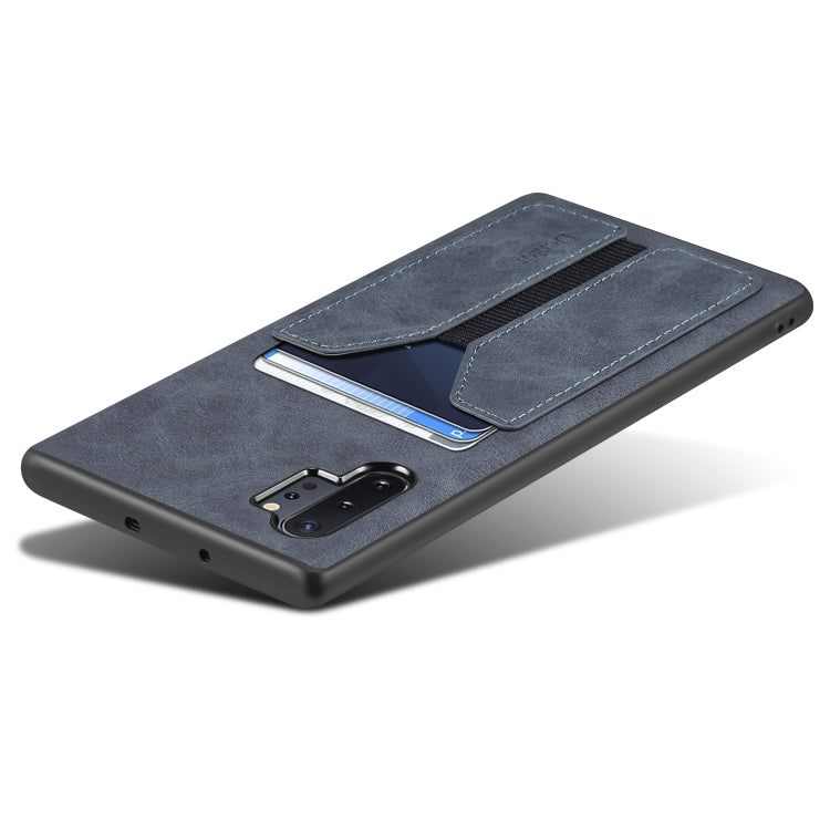 For Samsung Galaxy Note10+ Denior DV Elastic Card PU Back Cover Phone Case