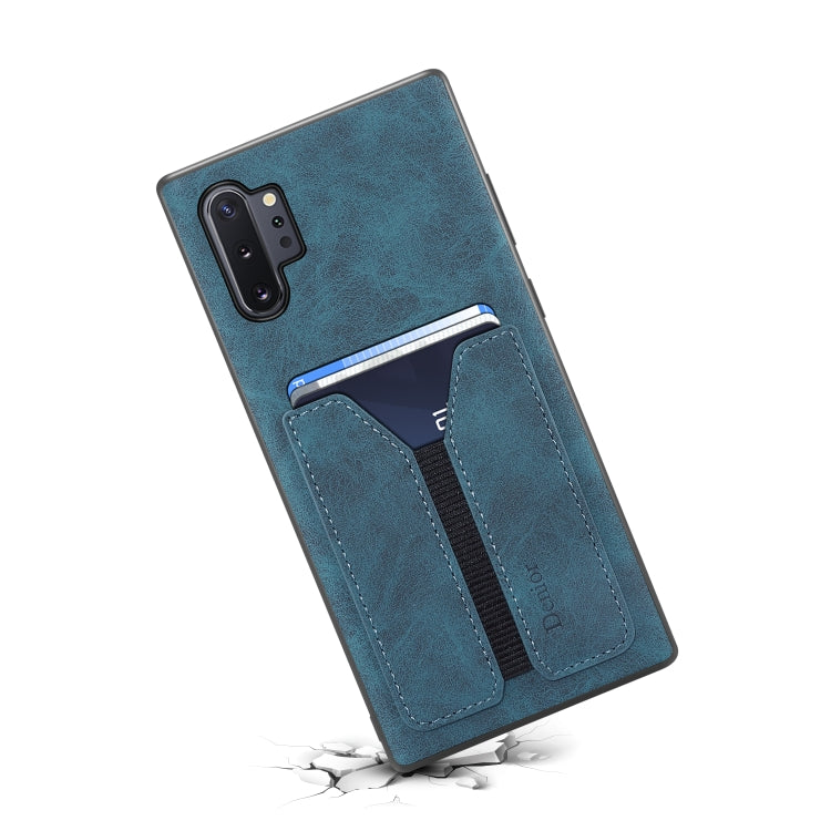 For Samsung Galaxy Note10+ Denior DV Elastic Card PU Back Cover Phone Case