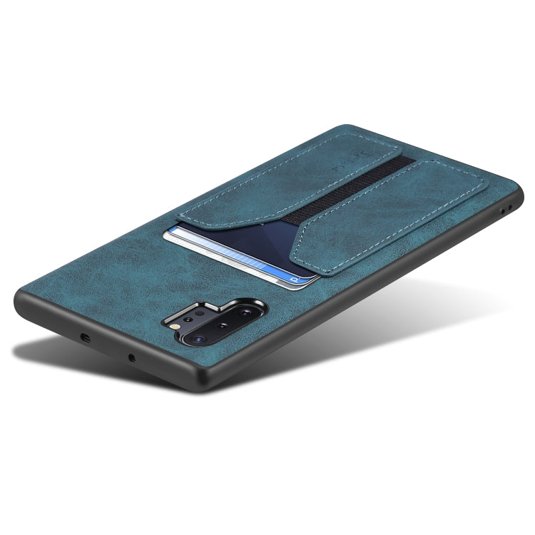 For Samsung Galaxy Note10+ Denior DV Elastic Card PU Back Cover Phone Case