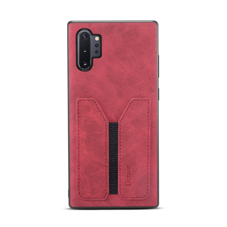 For Samsung Galaxy Note10+ Denior DV Elastic Card PU Back Cover Phone Case