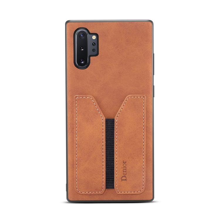 For Samsung Galaxy Note10+ Denior DV Elastic Card PU Back Cover Phone Case