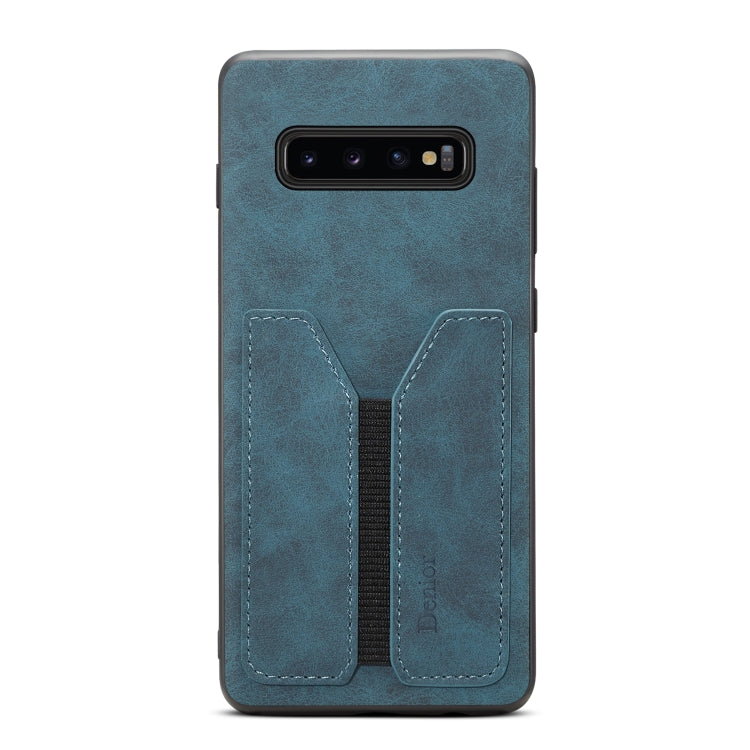 For Samsung Galaxy S10+ Denior DV Elastic Card PU Back Cover Phone Case