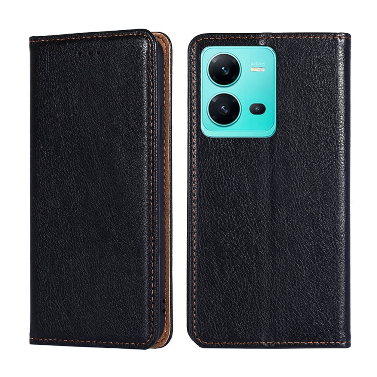 For vivo V25 5G/V25e 5G/X80 Lite Gloss Oil Solid Color Magnetic Leather Phone Case