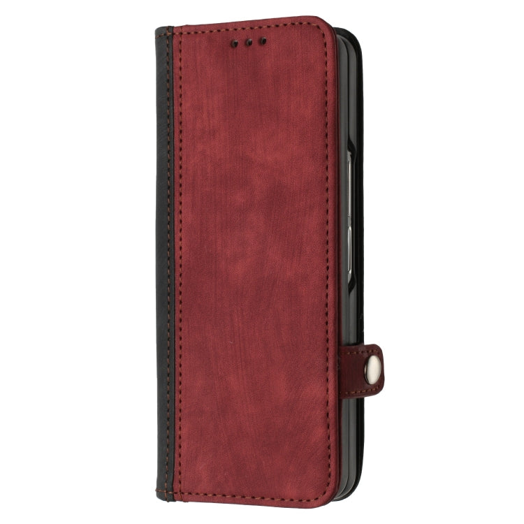 For Samsung Galaxy Z Fold 4 5G Side Buckle Double Fold Leather Phone Case