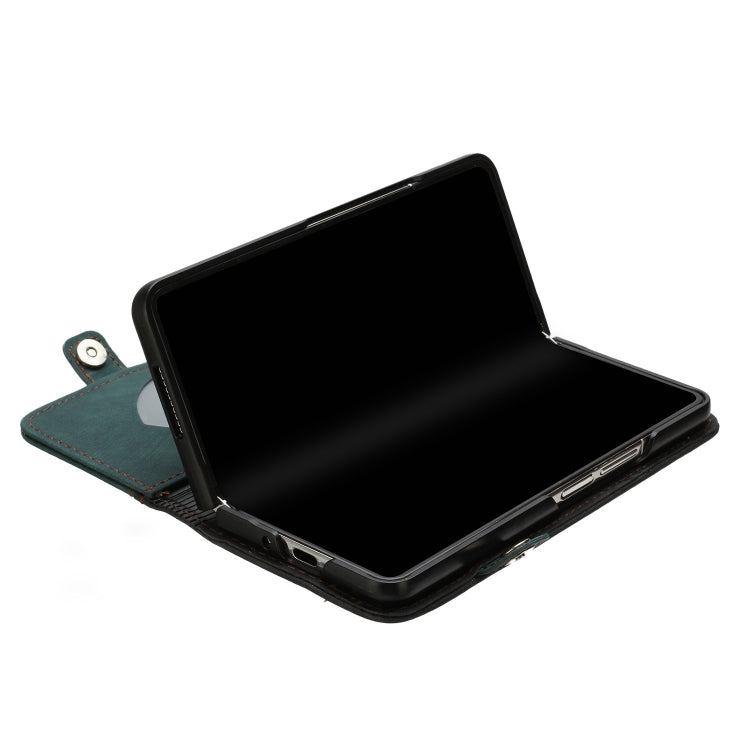 For Samsung Galaxy Z Fold 4 5G Side Buckle Double Fold Leather Phone Case