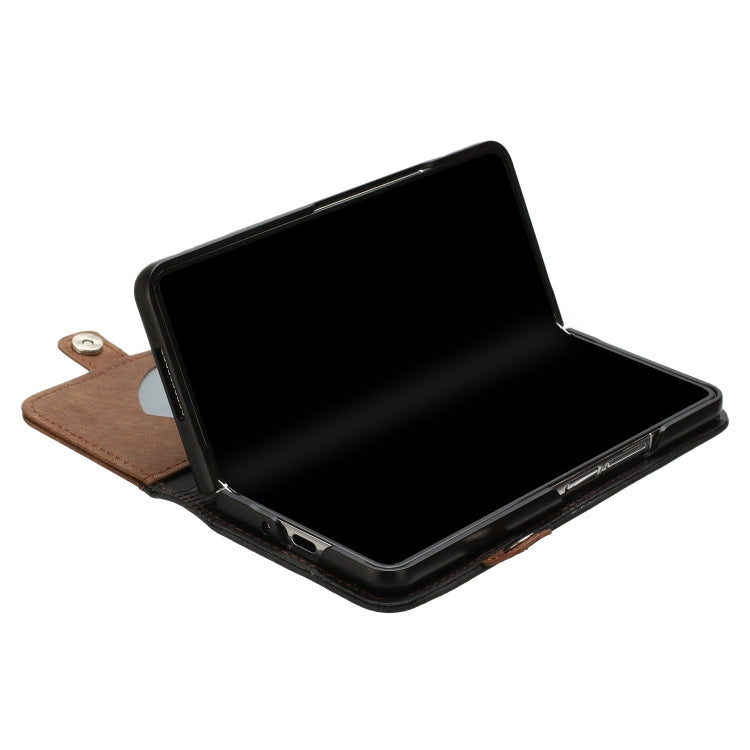 For Samsung Galaxy Z Fold 4 5G Side Buckle Double Fold Leather Phone Case