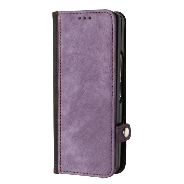 For Samsung Galaxy Z Fold 4 5G Side Buckle Double Fold Leather Phone Case