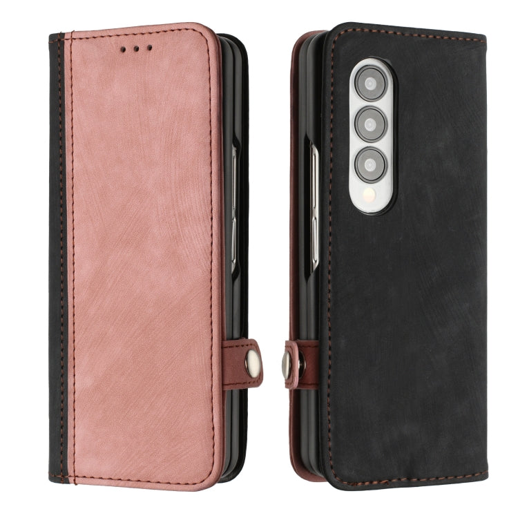 For Samsung Galaxy Z Fold 4 5G Side Buckle Double Fold Leather Phone Case