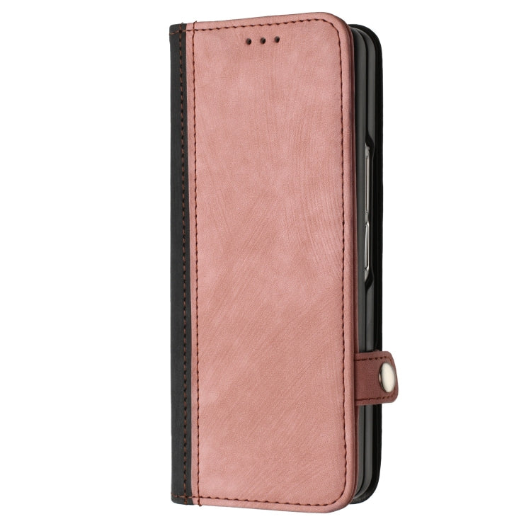 For Samsung Galaxy Z Fold 4 5G Side Buckle Double Fold Leather Phone Case