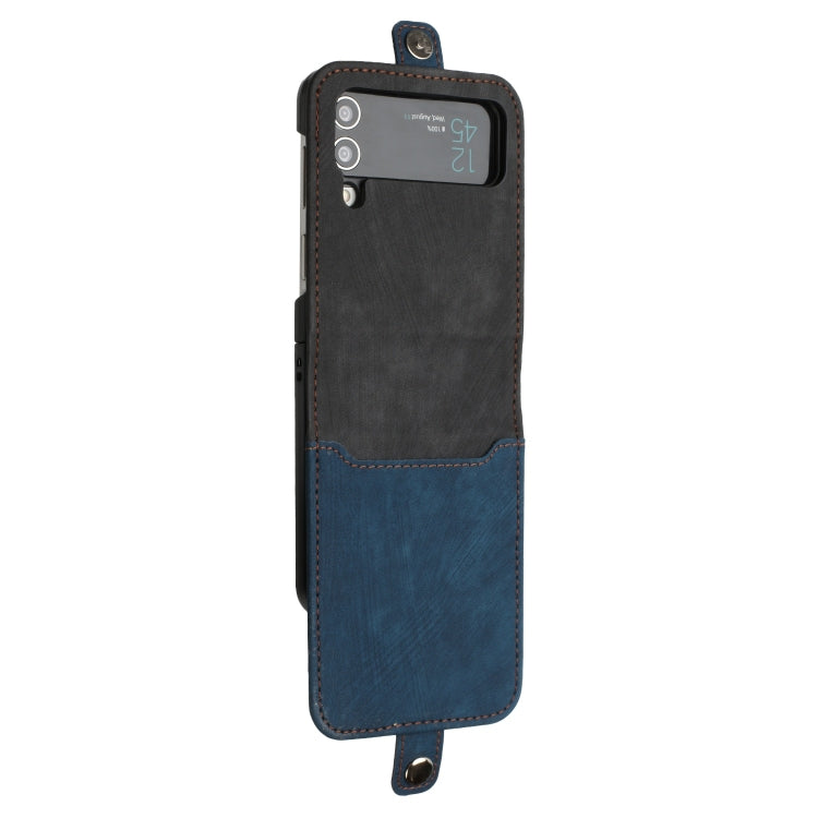 For Samsung Galaxy Z Flip 4 5G Side Buckle Double Fold Leather Phone Case