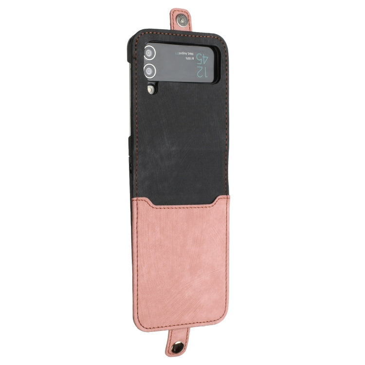 For Samsung Galaxy Z Flip 4 5G Side Buckle Double Fold Leather Phone Case