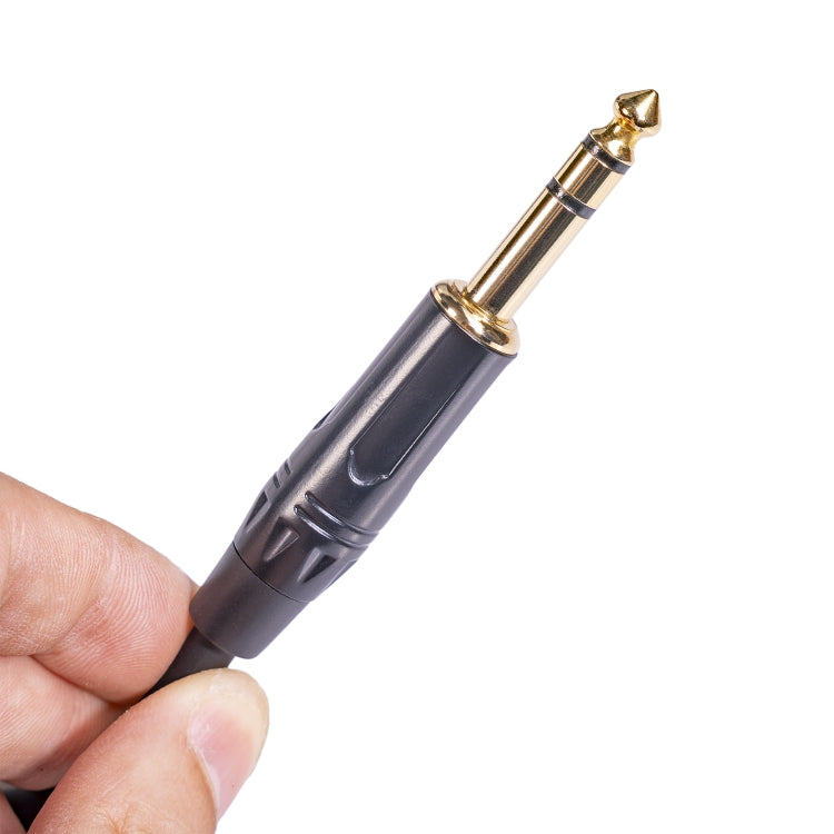 TC145BK19 6.35mm 1/4 inch TRS Male to XLR 3pin Male Audio Cable, Length:1.8m