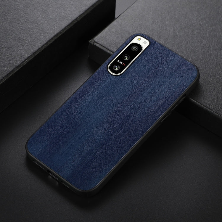 For Sony Xperia 5 IV Yellow Cow Texture PU Phone Case