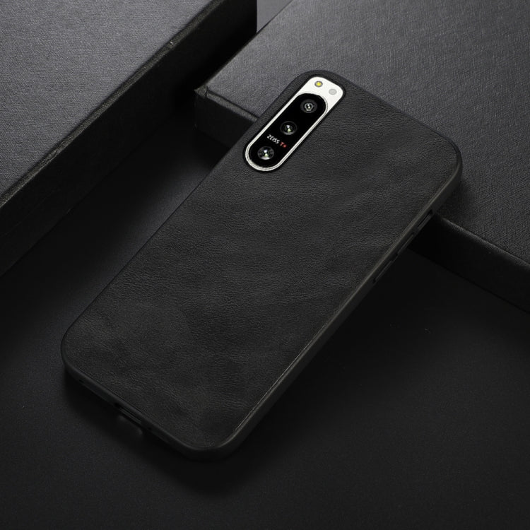 For Sony Xperia 5 IV Cowhide Texture PU Phone Case