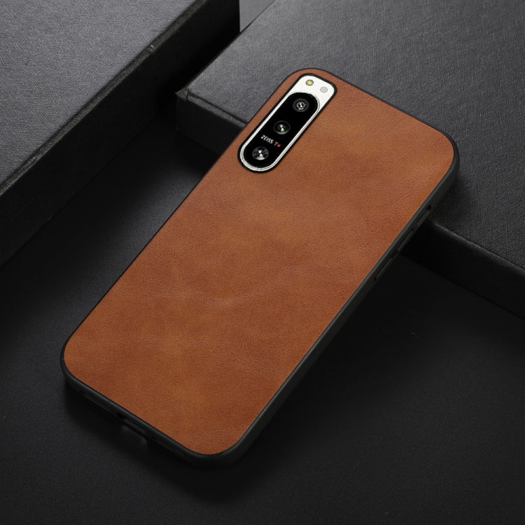 For Sony Xperia 5 IV Cowhide Texture PU Phone Case