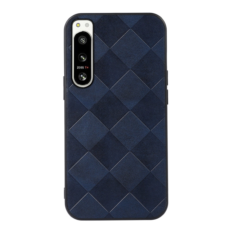For Sony Xperia 5 IV Weave Plaid PU Phone Case